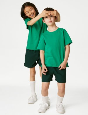 Спортивные шорты унисекс из чистого хлопка (2–16 лет) Marks & Spencer