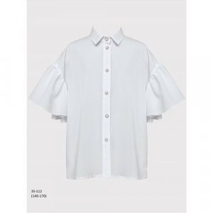Школьная блуза , размер 140, белый SLY. Цвет: белый