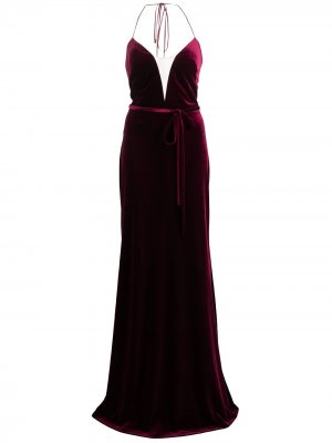 Платье Trieste с открытой спиной Marchesa Notte Bridesmaids. Цвет: красный