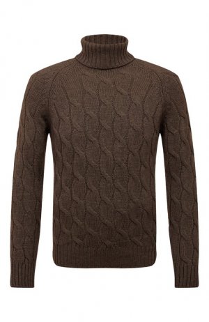 Шерстяной свитер Gran Sasso. Цвет: коричневый