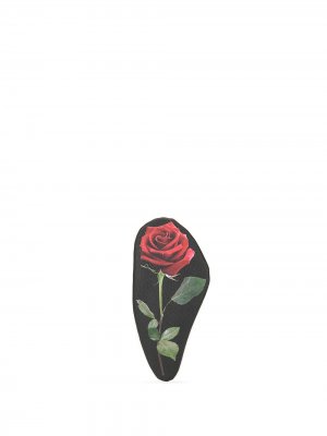 Клатч с цветочным принтом Undercover. Цвет: черный