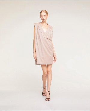 Короткое платье с запахом и эффектом блейзера , розовый Motivi