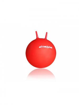 Мяч-попрыгун с ручкой улиткины рожки (диаметр 45 см) Moove&Fun. Цвет: красный