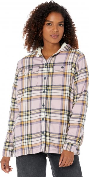 Фланелевая рубашка на флисовой подкладке, толстовка в клетку , цвет Light Mauve L.L.Bean