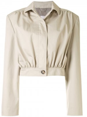 Куртка с широкими рукавами и складками Magda Butrym. Цвет: коричневый