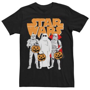 Мужские костюмы-трио, футболка с логотипом на Хэллоуин Star Wars