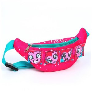 Сумка поясная Пинки Пай. Пони, My little Pony, розовая, на липучках./В упаковке шт: 1 Hasbro. Цвет: розовый