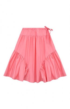 Хлопковая юбка Unlabel. Цвет: розовый