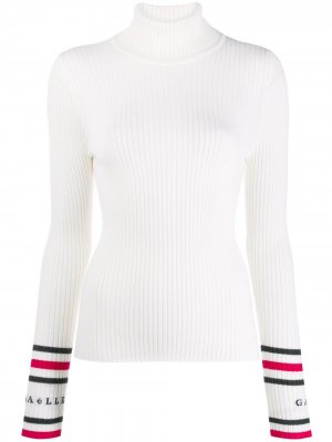 Приталенный свитер с высоким воротником Gaelle Bonheur. Цвет: нейтральные цвета