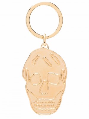 Брелок с подвеской Skull Alexander McQueen. Цвет: золотистый
