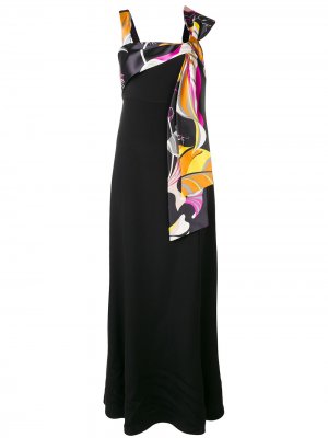 Длинное платье Emilio Pucci. Цвет: черный