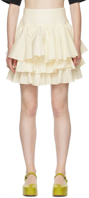 Хлопковая мини-юбка Off-White Molly Goddard