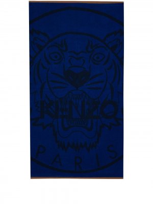 Пляжное полотенце Icon Tiger Kenzo. Цвет: синий