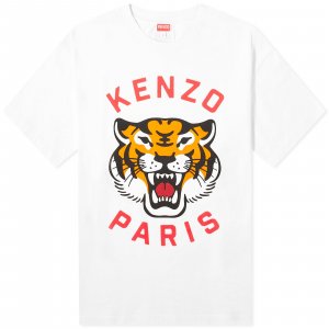 Футболка Lucky Tiger Oversized, белый Kenzo