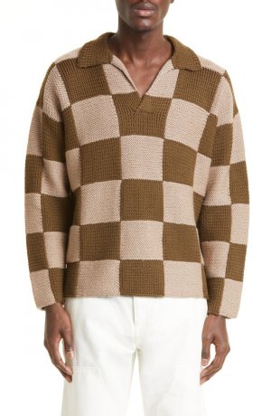 Трикотажный свитер в стиле регби из мериносовой шерсти с учетом гендерных факторов Connor Mcknight