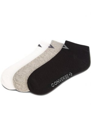 Комплект из 3 низких носков унисекс , белый Converse