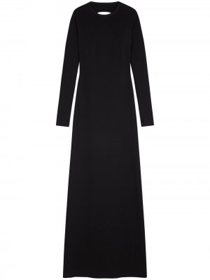 Платье макси с вырезами Givenchy. Цвет: черный