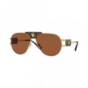 Мужские солнцезащитные очки VE2252 63мм золотистые Versace