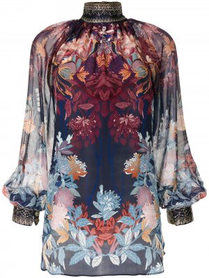 Блузка с цветочным принтом Camilla. Цвет: разноцветный