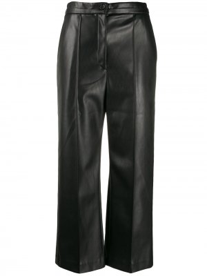 Укороченные брюки широкого кроя Chalayan. Цвет: черный