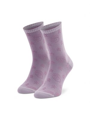 Высокие женские носки Chiara Ferragni, фиолетовый FERRAGNI