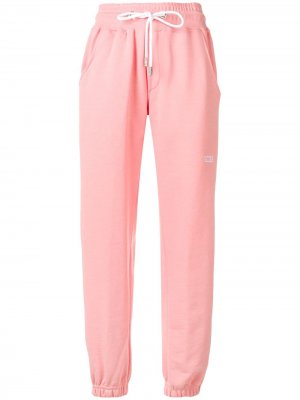 Спортивные брюки с лампасами Gcds. Цвет: розовый