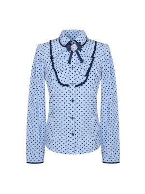 Блузка 7 одежек. Цвет: синий, голубой