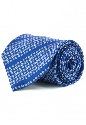Комплект из галстука и платка STEFANO RICCI. Цвет: синий