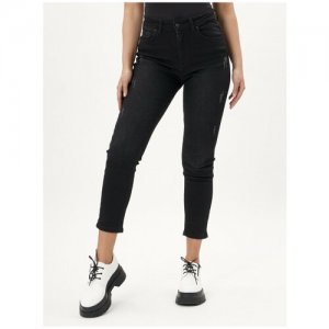 Женские джинсы прямые 536_725Ch, черный, 46 р-р MTFORCE. Цвет: черный