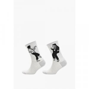 Носки , размер 35-39, серый Big Bang Socks. Цвет: серый