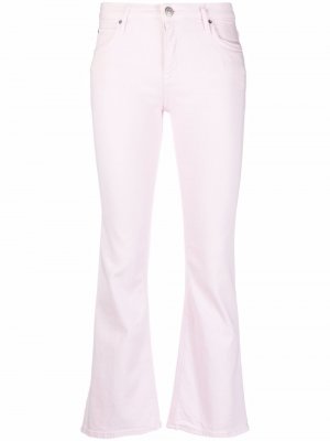 Укороченные расклешенные джинсы Haikure. Цвет: розовый