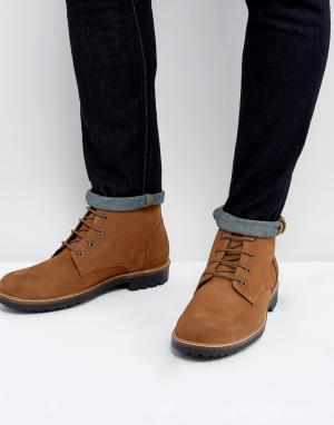Светло-коричневые замшевые ботинки со шнуровкой Dead Vintage. Цвет: рыжий