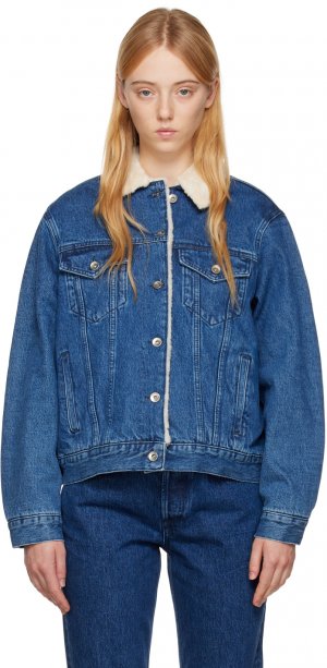 Синяя джинсовая куртка свободного кроя rag & bone
