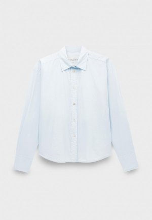 Рубашка Forte bci cotton popline shirt sky dust. Цвет: голубой