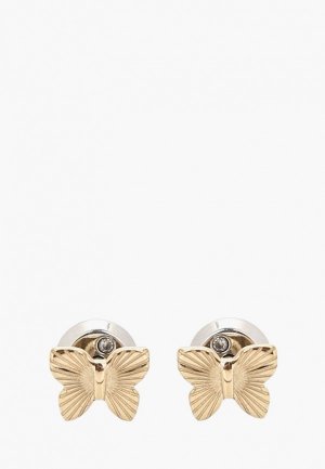 Серьги Fossil. Цвет: золотой