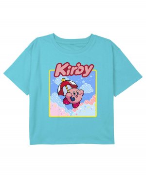Детская футболка с портретом Кирби и зонтиком для девочек Nintendo