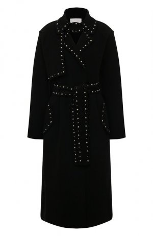 Шерстяное пальто Ermanno Firenze. Цвет: чёрный