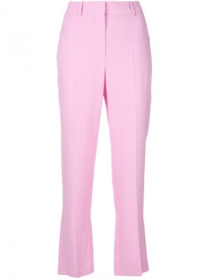 Классические укороченные брюки Givenchy. Цвет: розовый и фиолетовый