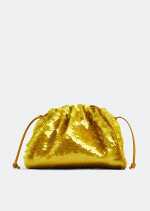 Клатч Mini Pouch, желтый Bottega Veneta