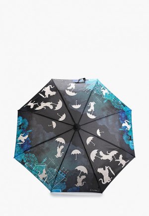 Зонт складной Flioraj c проявляющимся рисуноком. Цвет: разноцветный