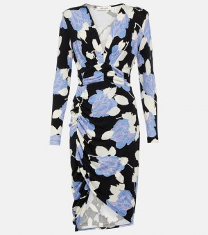 Платье миди magena с цветочным принтом, мультиколор Diane von Furstenberg