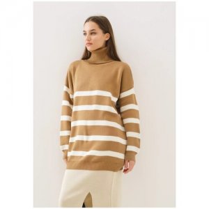 Пуловер , NN-07-002695, коричневый, one size Noun. Цвет: коричневый