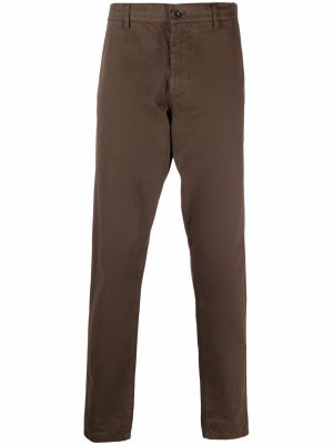Прямые брюки чинос Aspesi. Цвет: коричневый