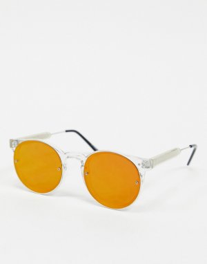 Солнцезащитные очки в прозрачной оправе с красными стеклами -Прозрачный Spitfire