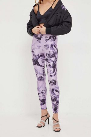 Леггинсы , фиолетовый Versace Jeans Couture