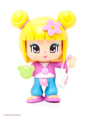 Кукла Пинипон со светлыми волосами с кроликом в сумочке Famosa. Цвет: розовый