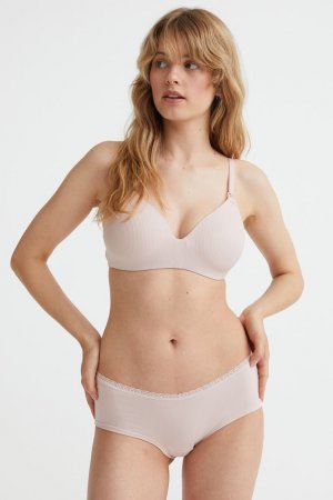 MAMA Бюстгальтер с подкладками для беременных, 2 шт. , светло-розовый/белый H&M