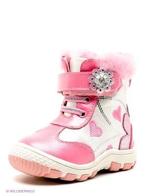Ботинки Dummi. Цвет: розовый, белый