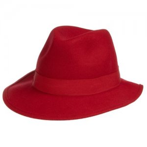 Шляпа федора SEEBERGER 17690-0 FELT FEDORA, размер ONE. Цвет: красный