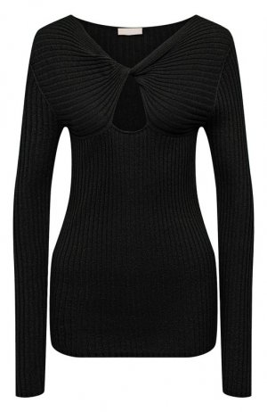 Пуловер из вискозы Liu Jo. Цвет: чёрный